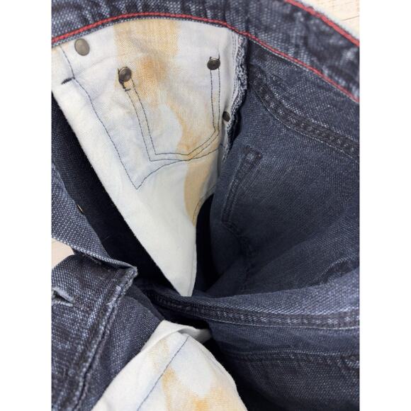 Raleigh Denim Workshop Graham Fit Selvedge Sz 29 Button Fly‎ Dark Wash Handmade - Picture 15 of 16